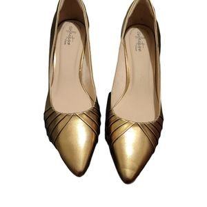 Clark's Bronze Kitten Heel pumps